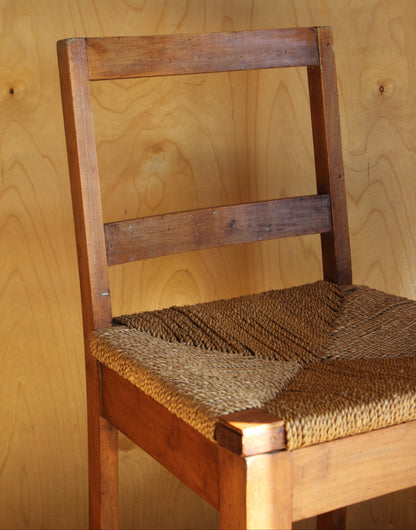 Vintage Single Rush Seat Chair