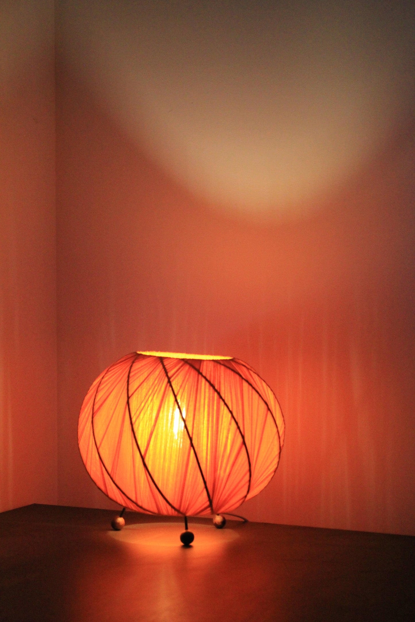 Vintage Tangerine Lamp