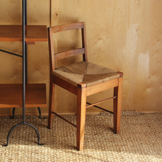Vintage Single Rush Seat Chair