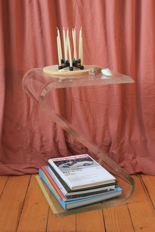 Z Shaped Lucite / Acrylic Table