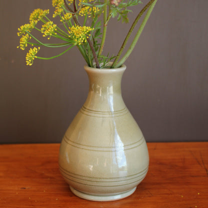 Striped Stoneware Vase