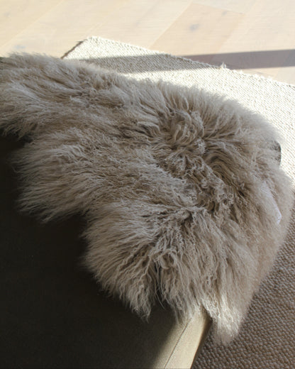 Auskin Tibetan Lambskin in Silver Grey