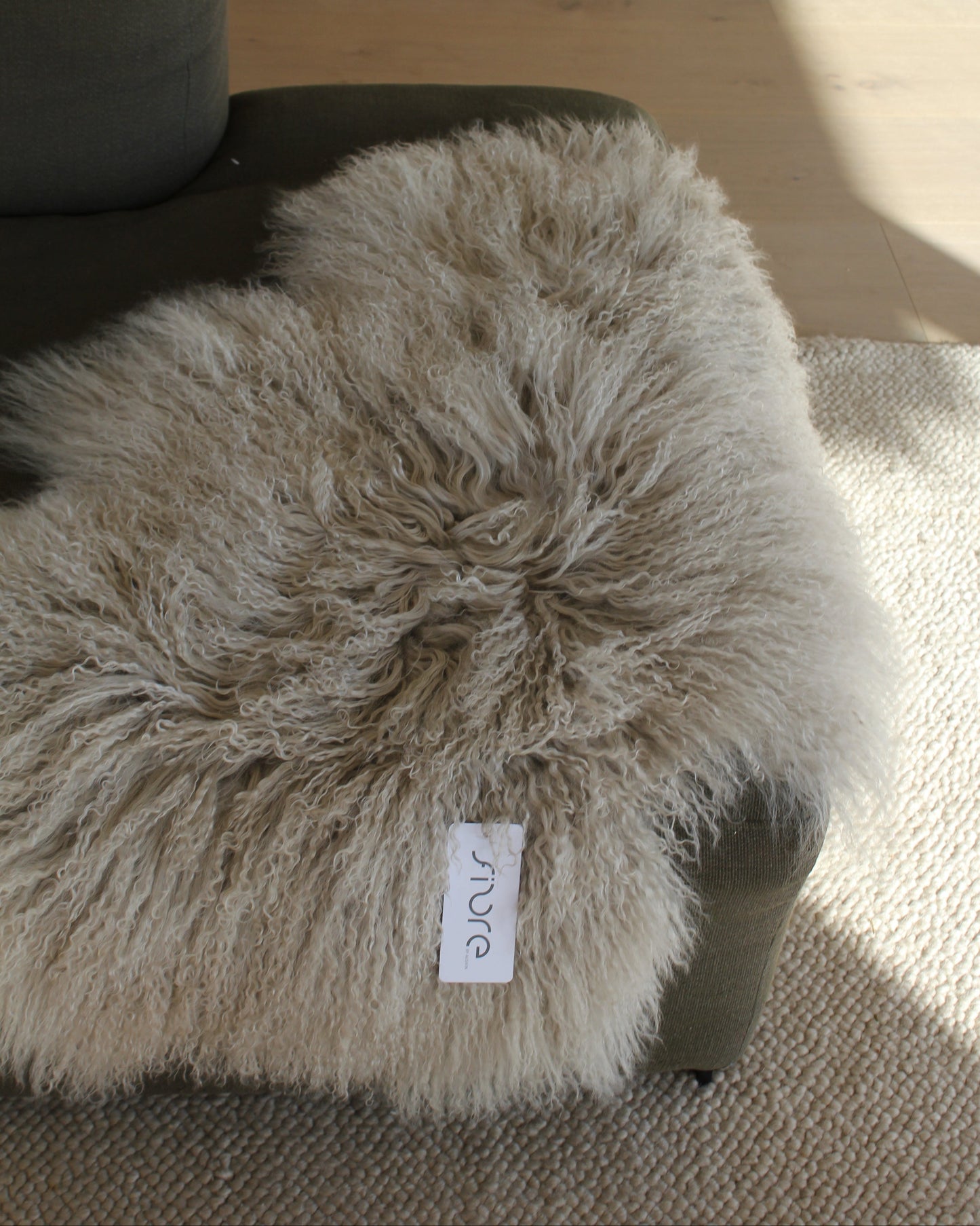 Auskin Tibetan Lambskin in Silver Grey