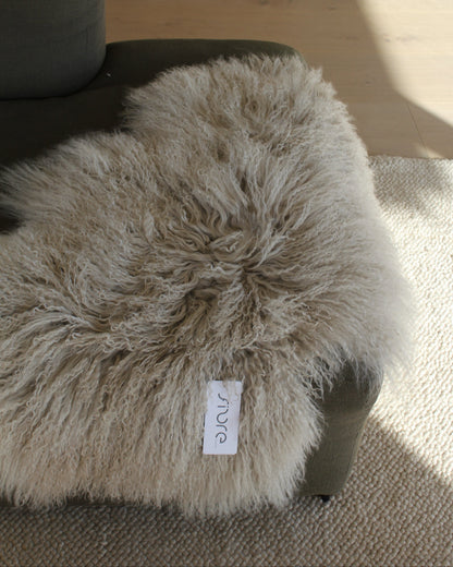 Auskin Tibetan Lambskin in Silver Grey