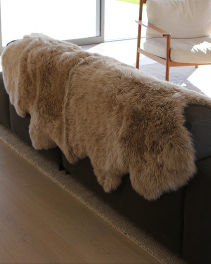Sit on Wool Sheepskin Quad in Oyster