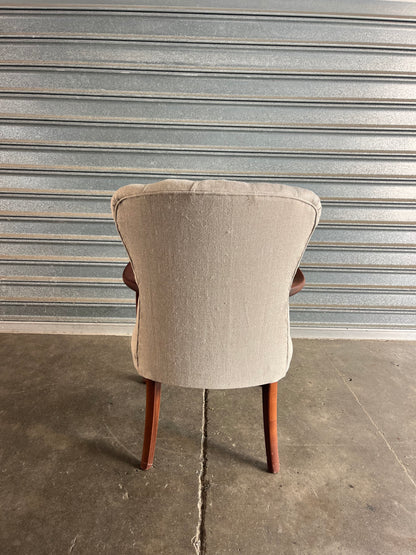 Queen Anne Tufted Armchair
