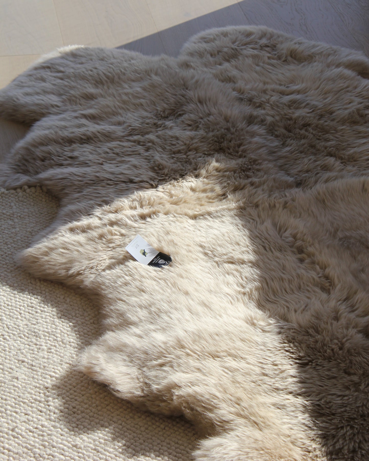 Sit on Wool Sheepskin Quad in Oyster