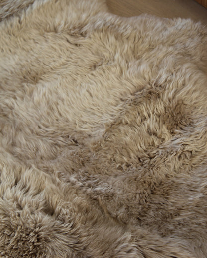 Sit on Wool Sheepskin Quad in Oyster
