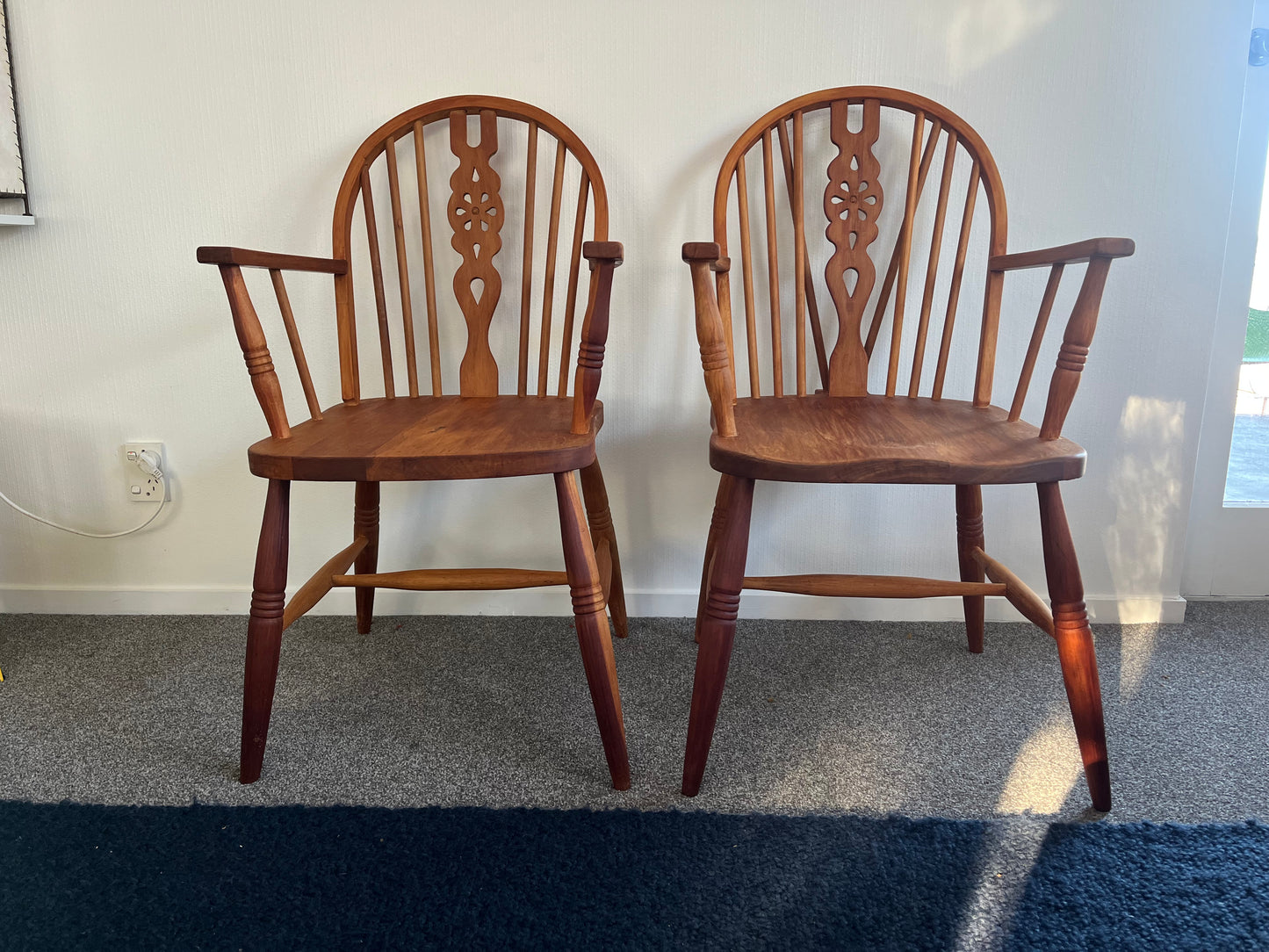 Pair of NZ Made Windsor Chairs - 1960's