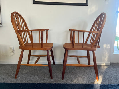 Pair of NZ Made Windsor Chairs - 1960's