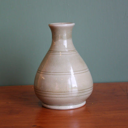 Striped Stoneware Vase