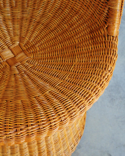 Rattan Pod Chairs / Pair