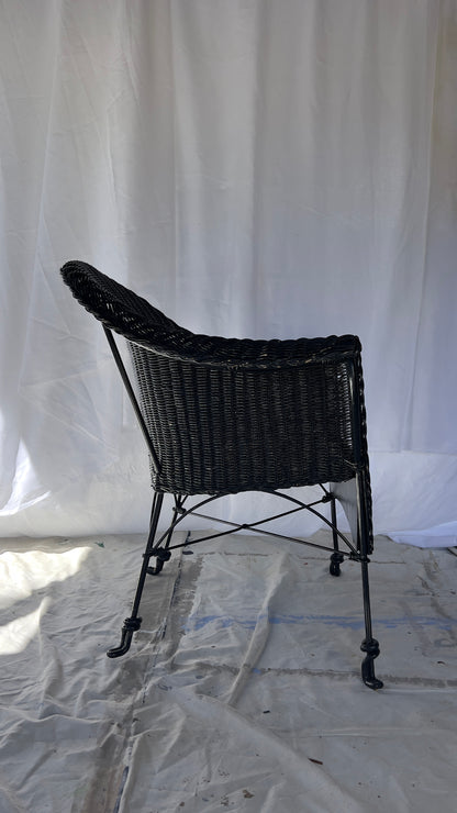 Black Wicker Chair