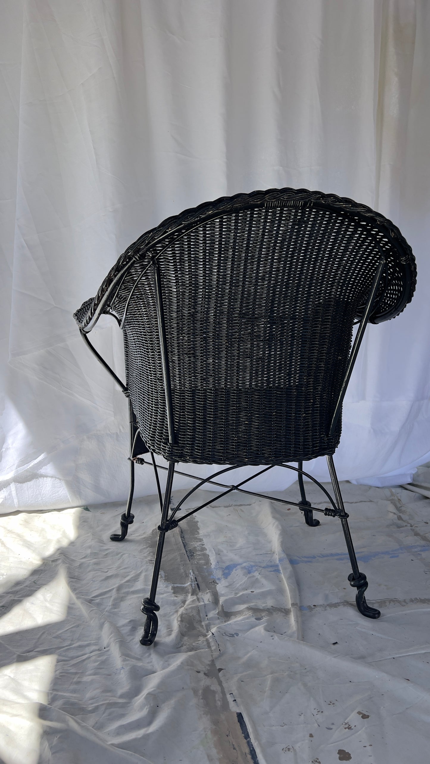 Black Wicker Chair