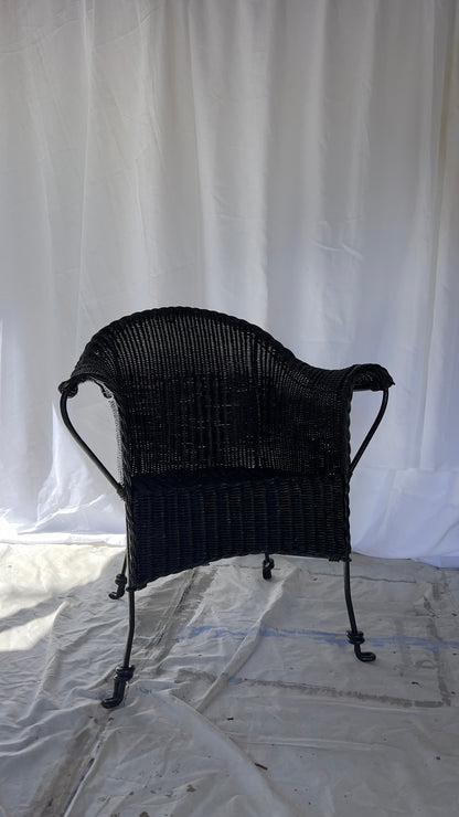 Black Wicker Chair