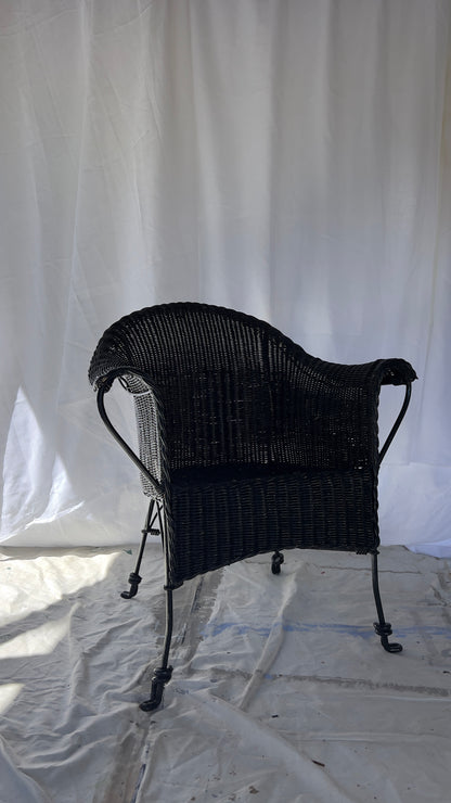 Black Wicker Chair