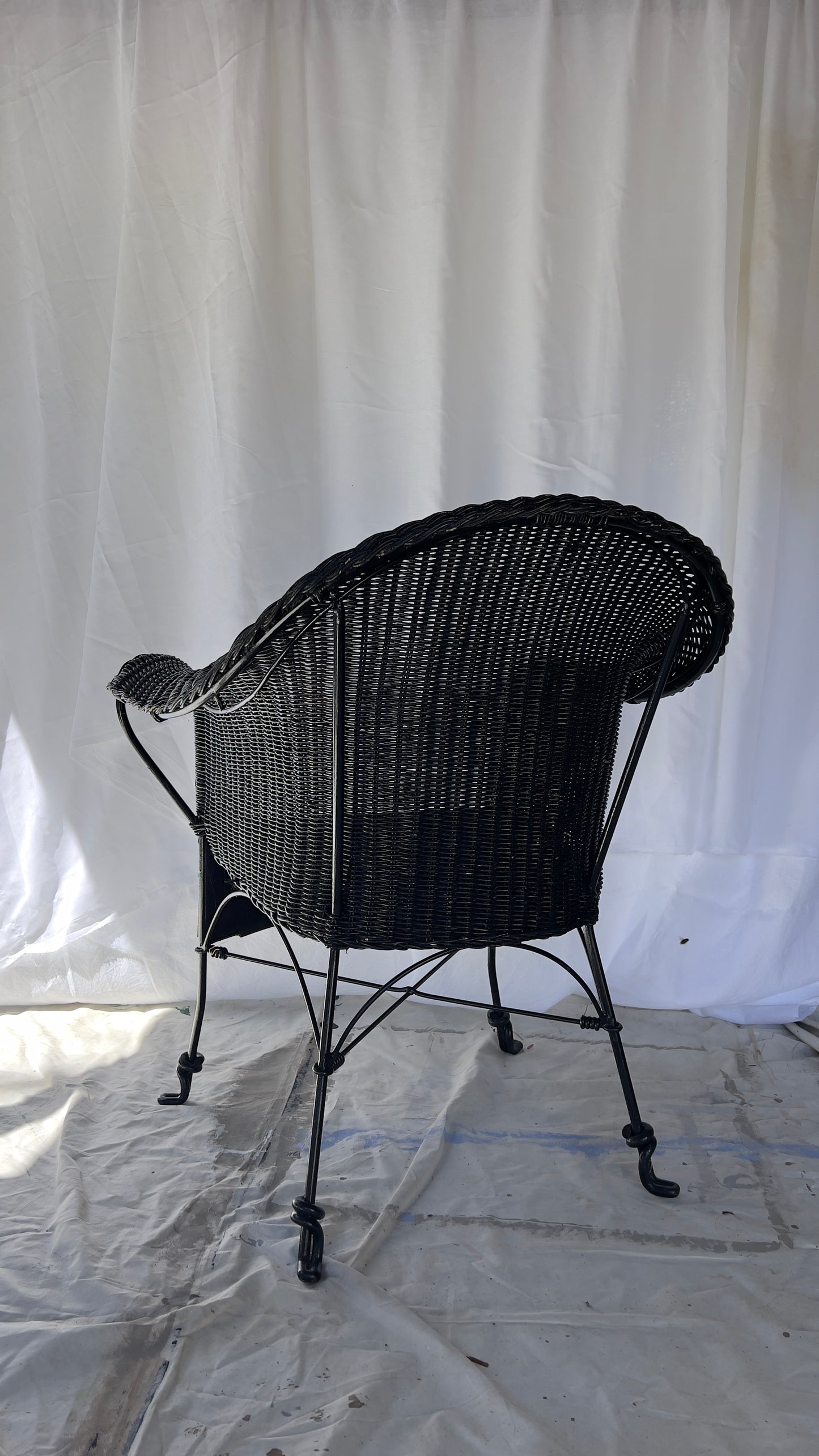 Black Wicker Chair