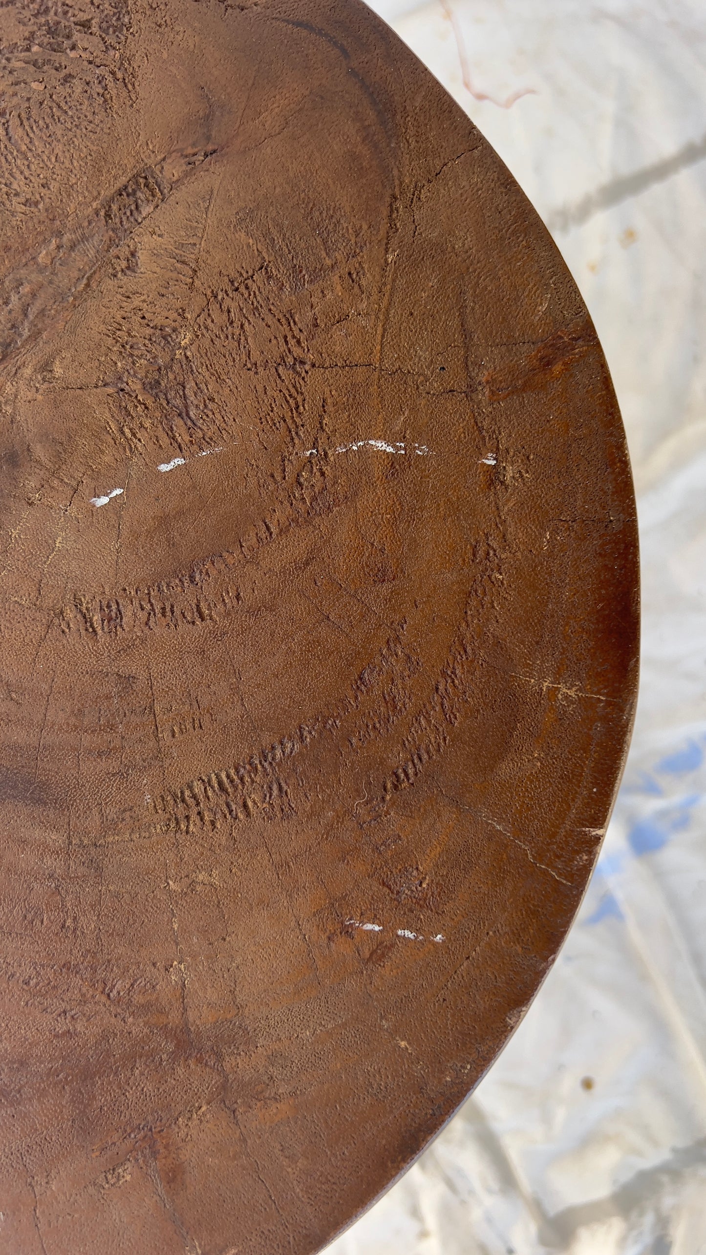 Sika Design ‘Roger’ Stool – Aged Teak, Three-Legged