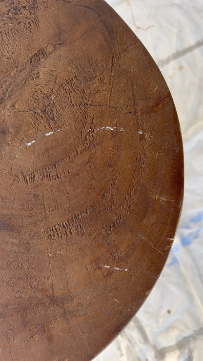 Sika Design ‘Roger’ Stool – Aged Teak, Three-Legged