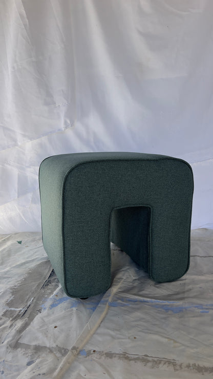Hübsch Sculptural Pouffe – Green