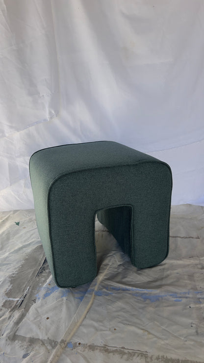 Hübsch Sculptural Pouffe – Green