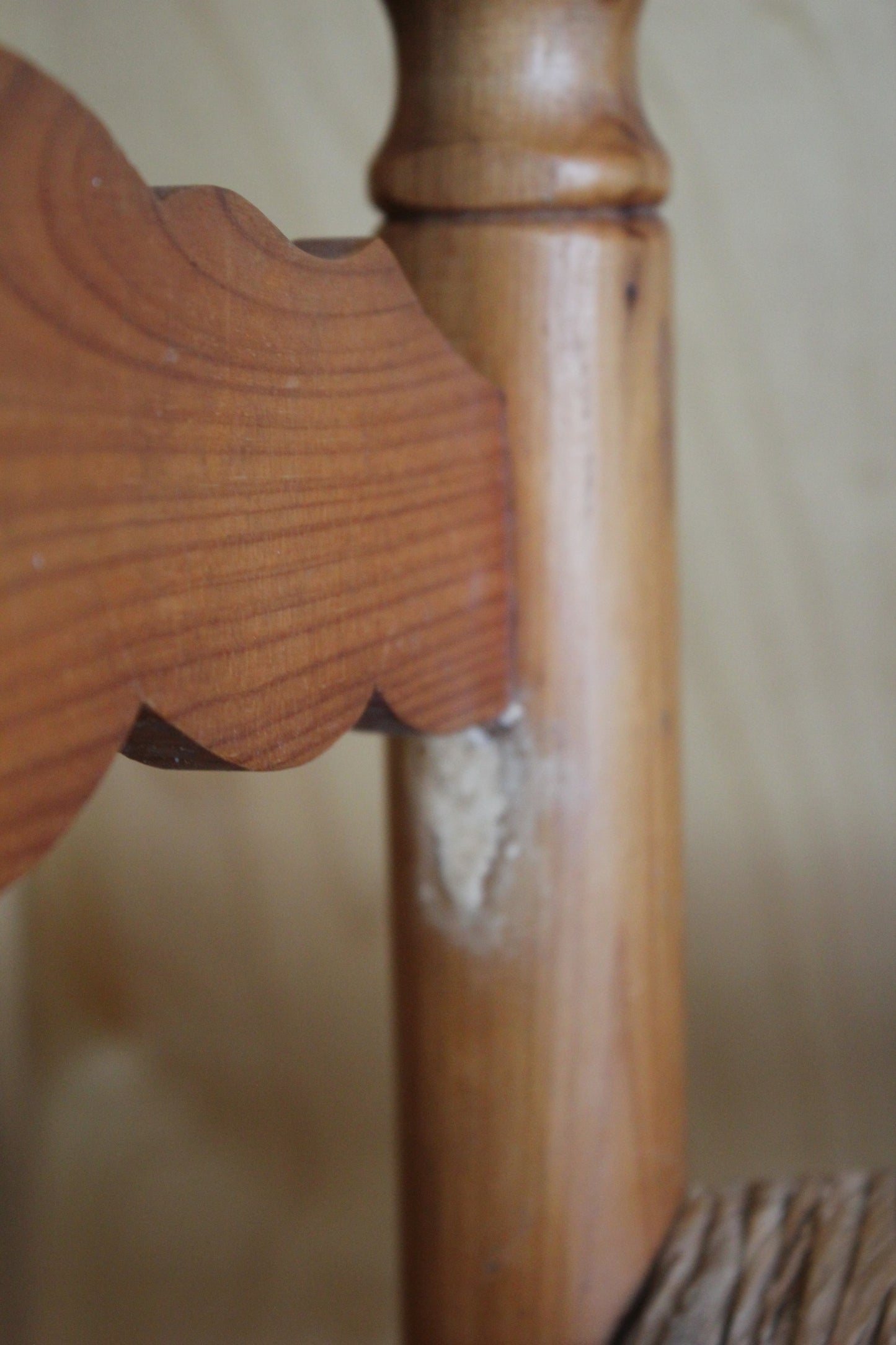 Set of 4 Vintage Spanish-Made Rush Seat Chairs