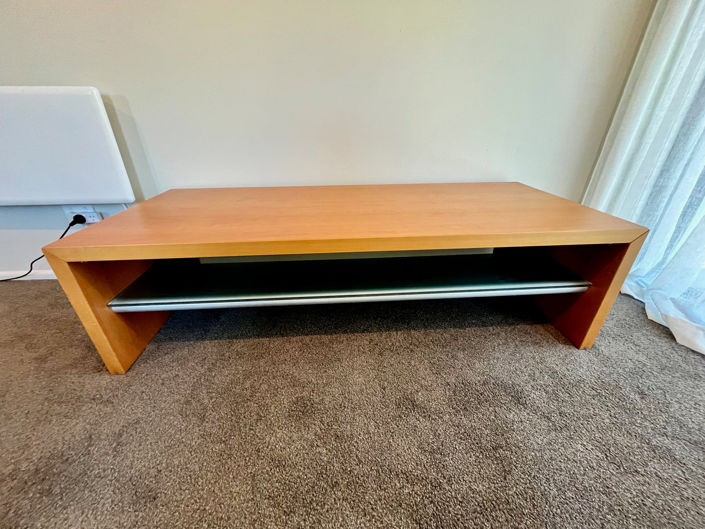 Poliform Low Table | Cherry Wood