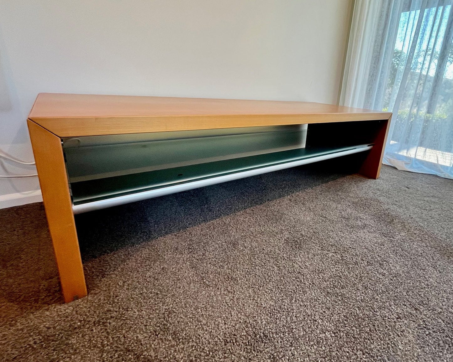 Poliform Low Table | Cherry Wood