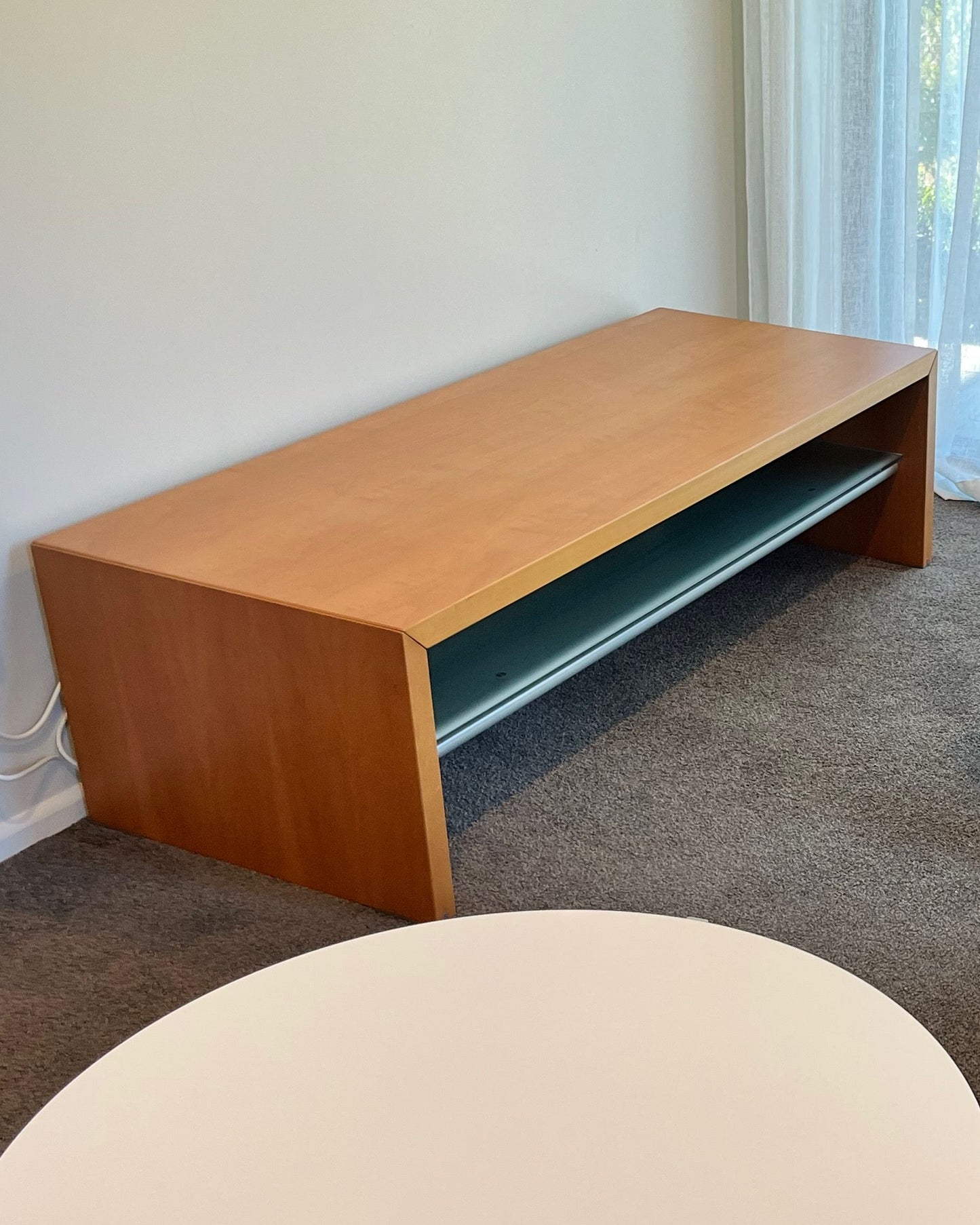 Poliform Low Table | Cherry Wood