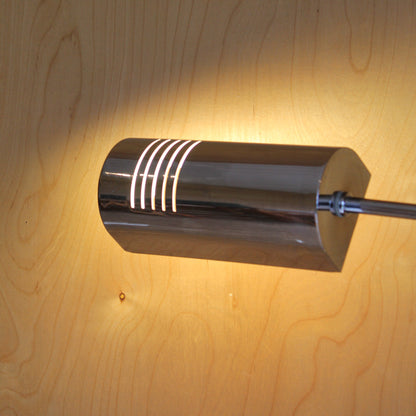 Mid-Century Chrome Floor Lamp with Adjustable Shade