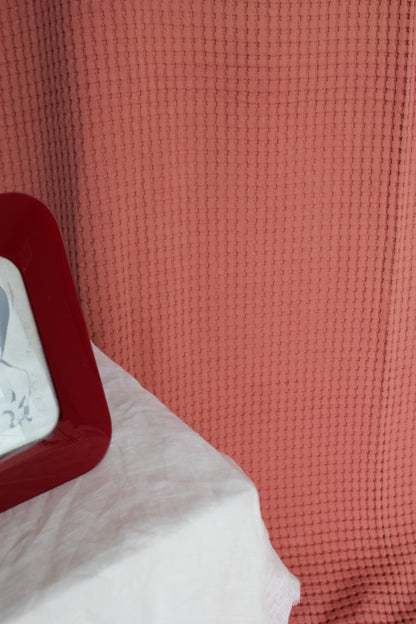 Domani Pink Waffle Throw