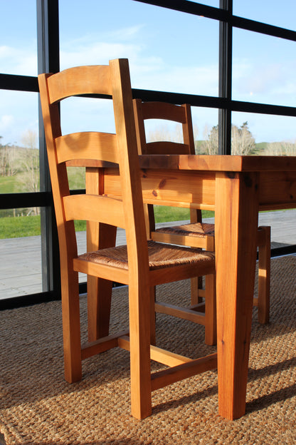 European Beech Ladder Back Chairs / Set of 4