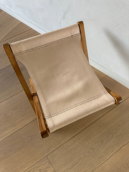 Leather & Oak Stool