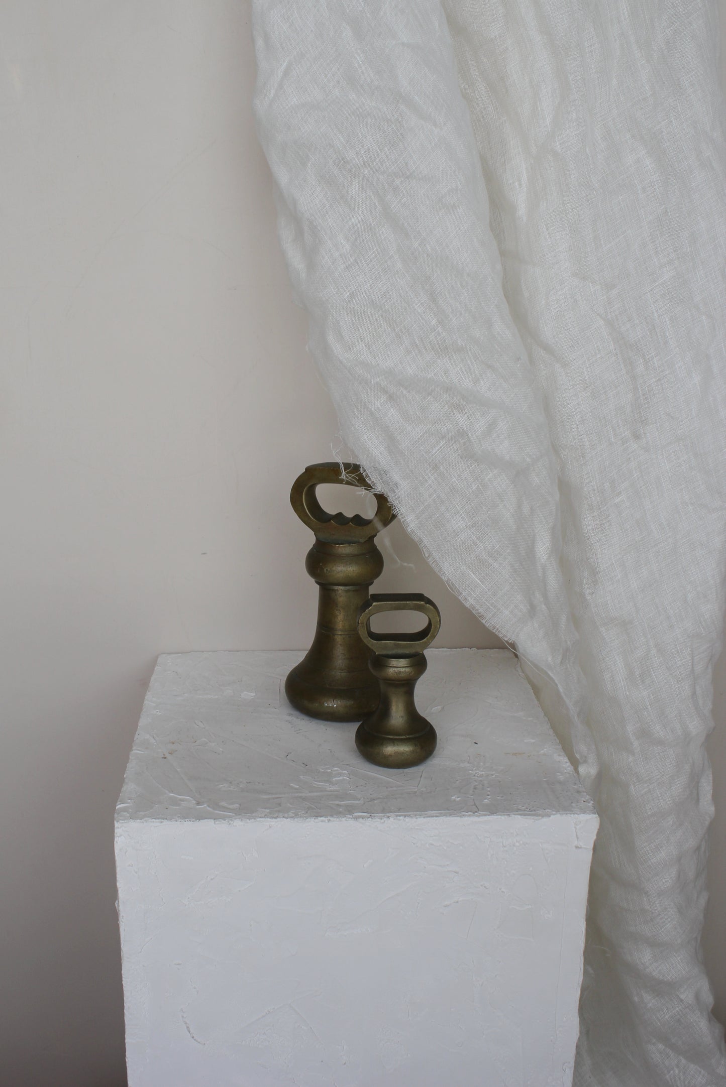 Pair of Brass Bell Weights – Paperweights / Door Stops