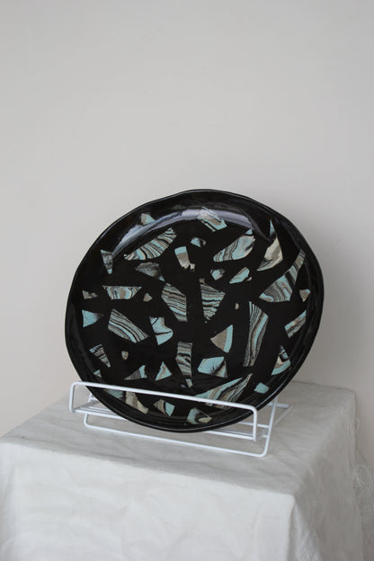 Black Mosaic Plate – by Lil Ceramics