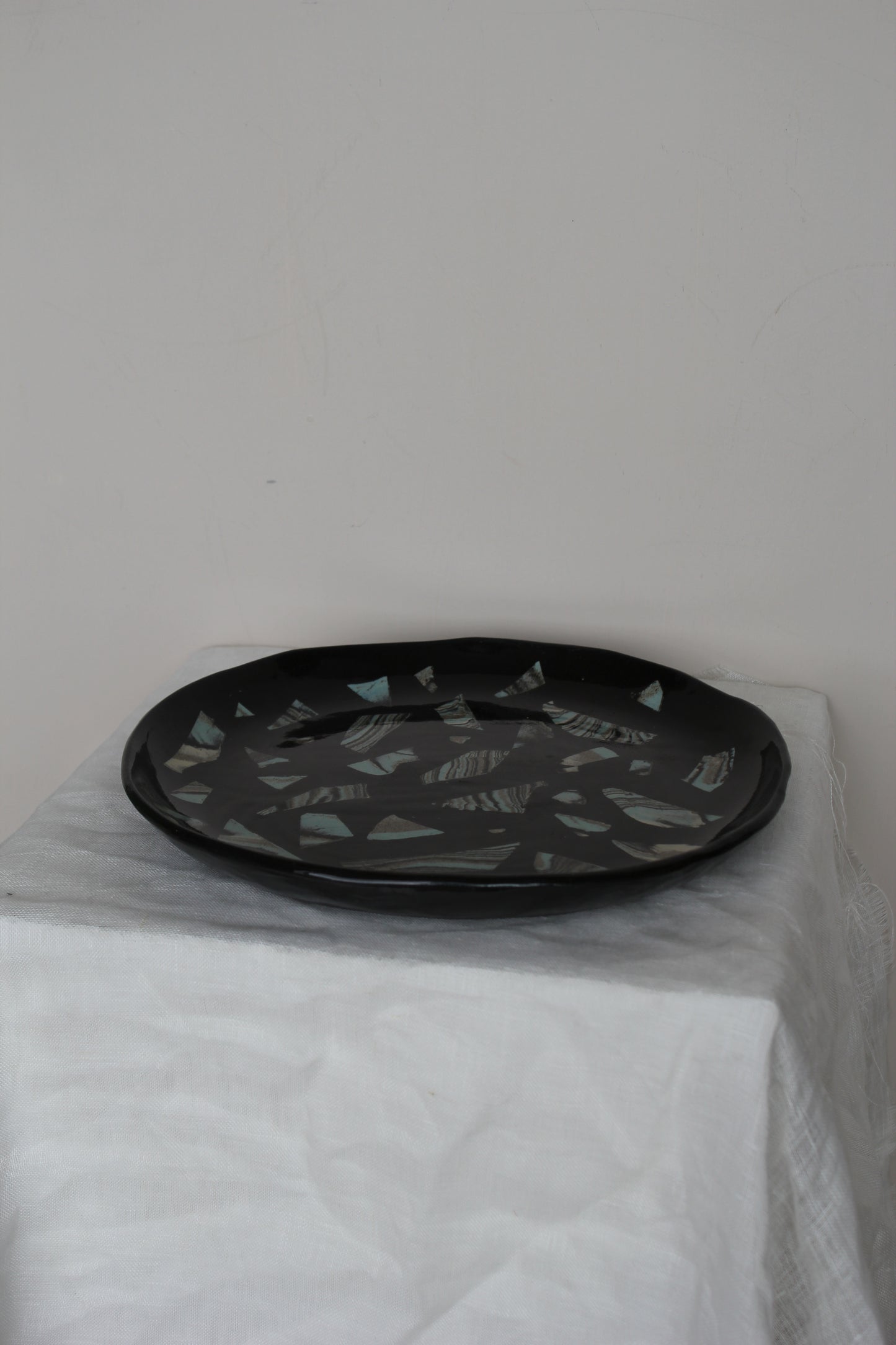Black Mosaic Plate – by Lil Ceramics