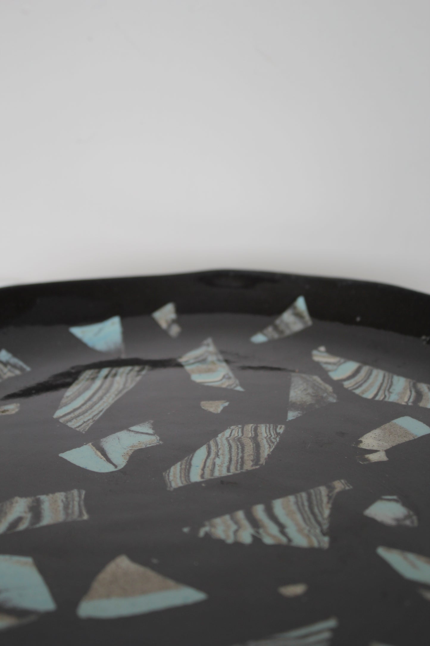 Black Mosaic Plate – by Lil Ceramics