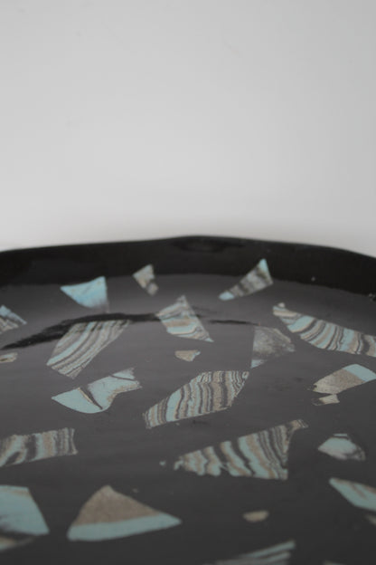 Black Mosaic Plate – by Lil Ceramics