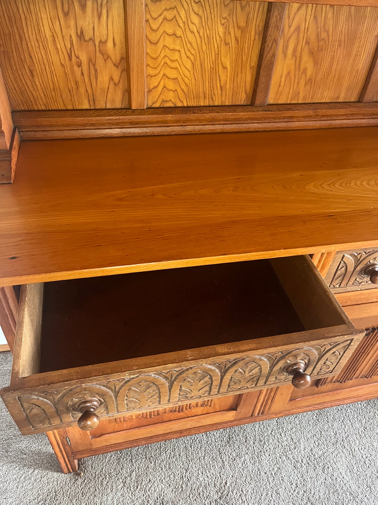 Vintage Welsh Oak Hutch