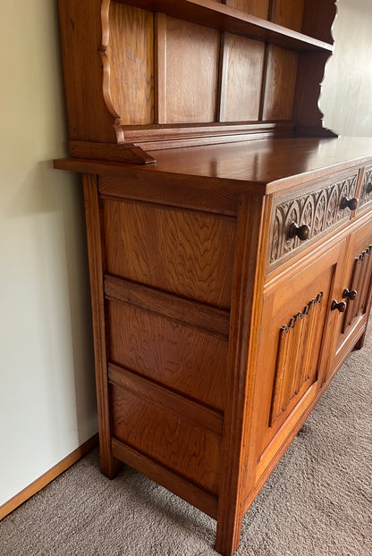 Vintage Welsh Oak Hutch