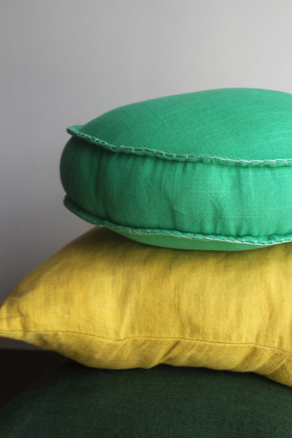 Sage & Clare Rylie Round Cushion – Pea