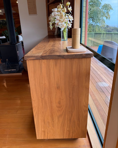 Maple Walnut Wood Buffet | Shelf