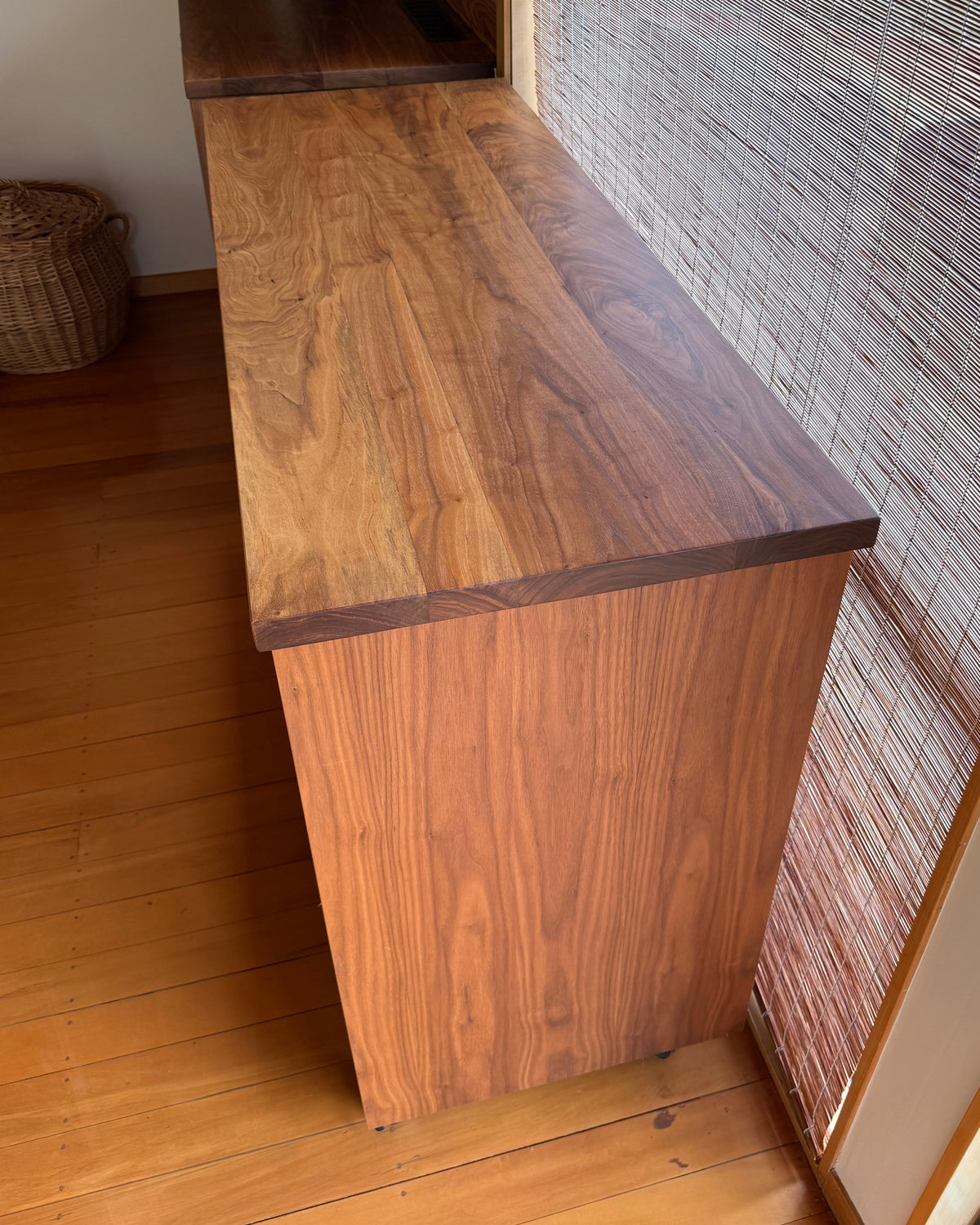 Maple Walnut Wood Buffet | Shelf