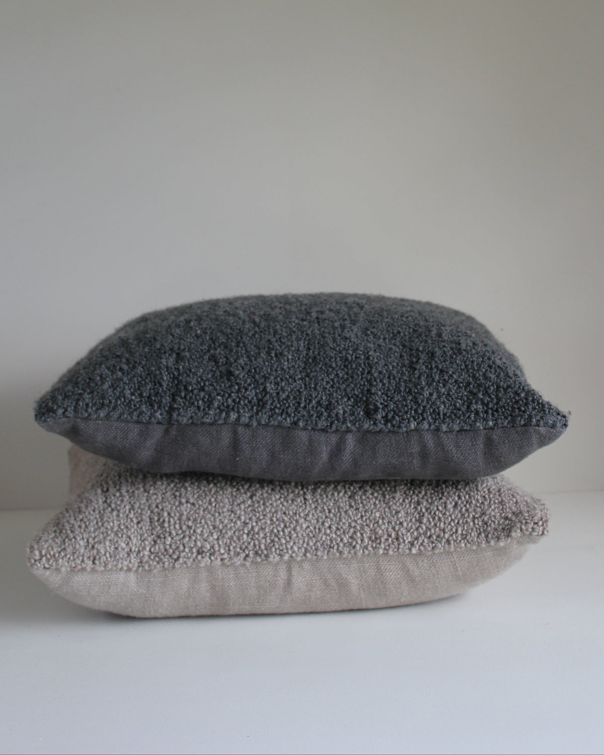 Bouclé Cushions Pair