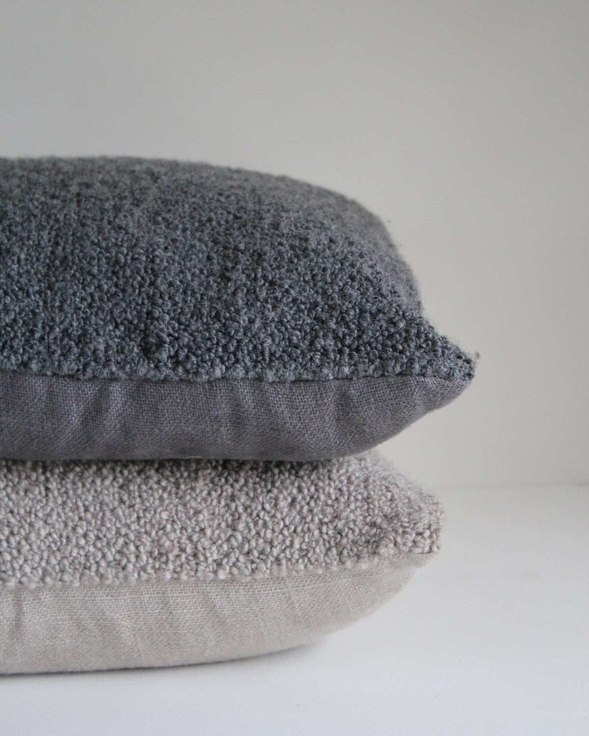 Bouclé Cushions Pair