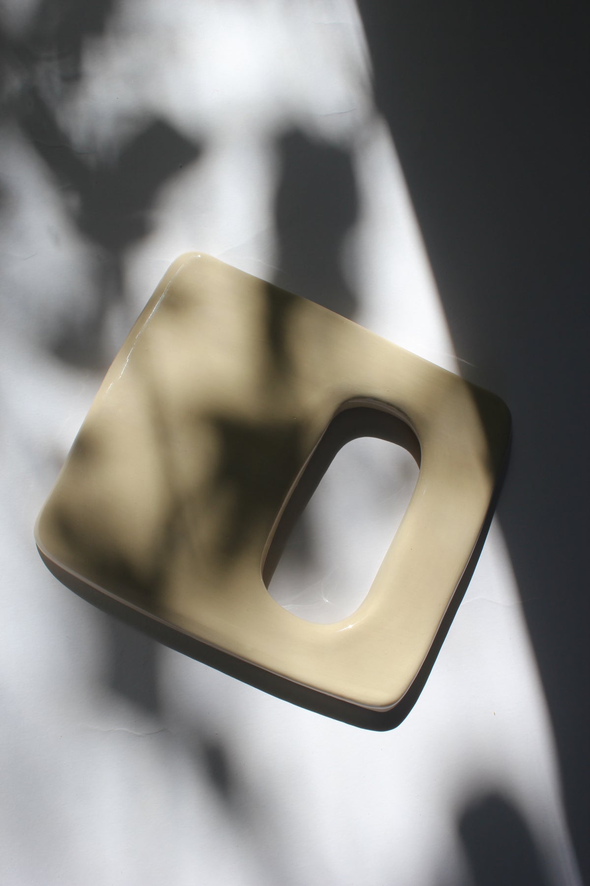 Handmade Ceramic Wall hung Frame | Latte | Studio Unknown