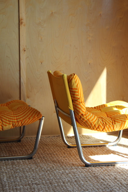 Pair of Swedish Lounge Chairs by Möbelmontage