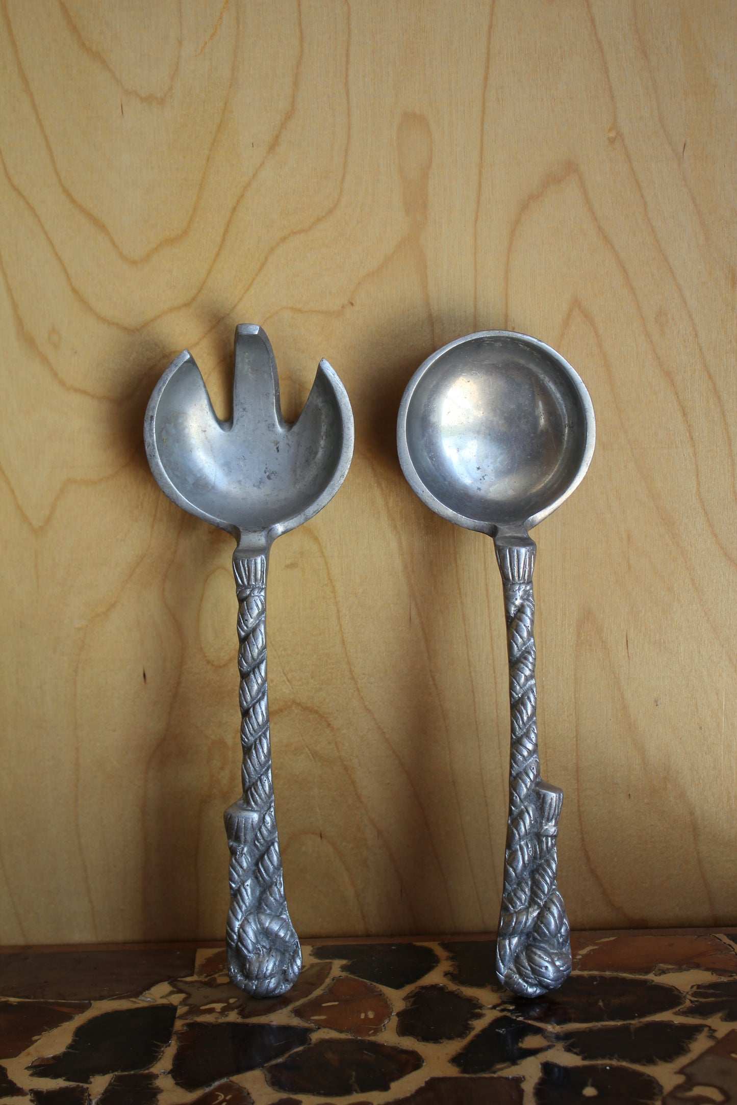 Vintage Rope-Style Serving Servers