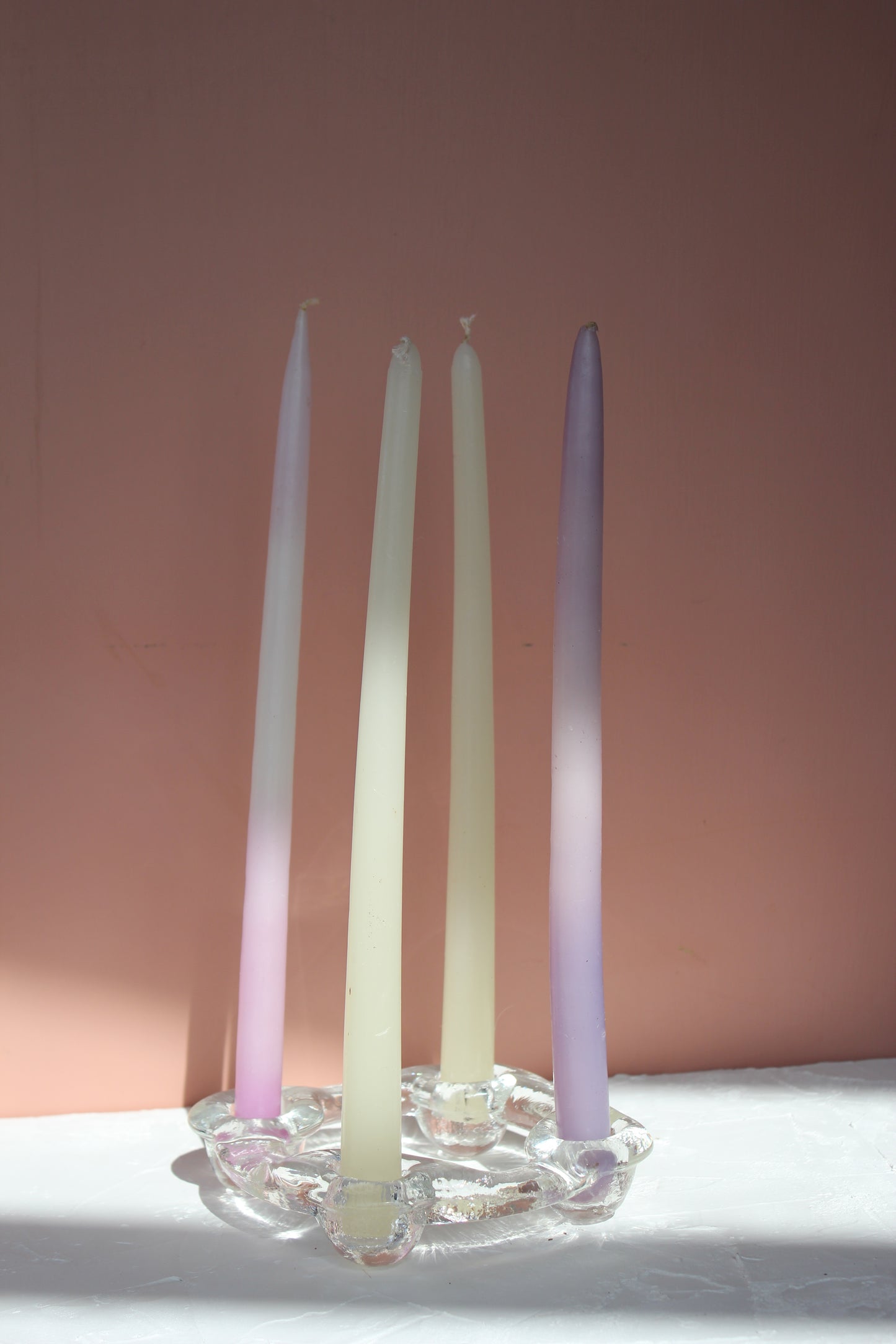 Pukeberg Ice Glass Candle Holder