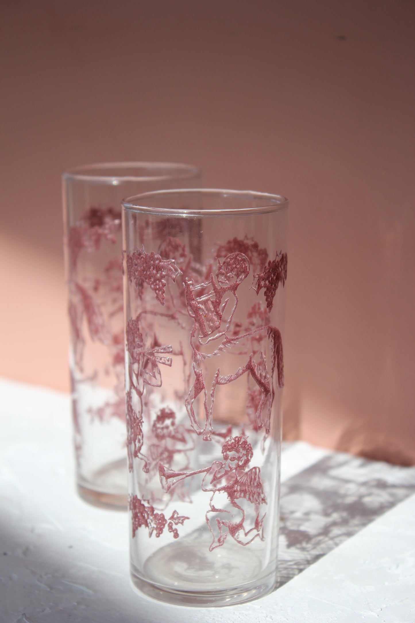 Arcadian Motif Glasses / Set of 6